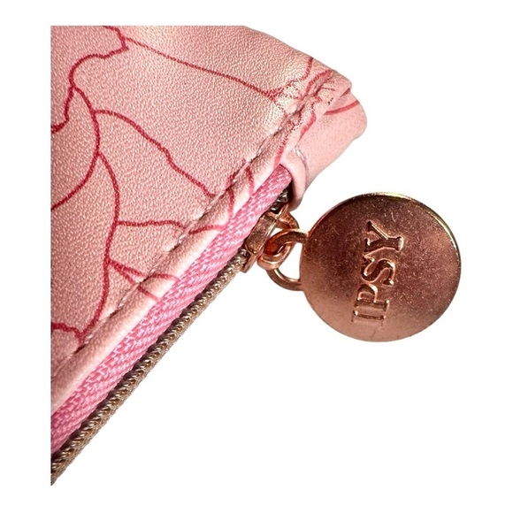 Three Ipsy bags, Gold Stay Golden bag, Pink Floral Peony bag and Silver Glam bag - Picture 3 of 10